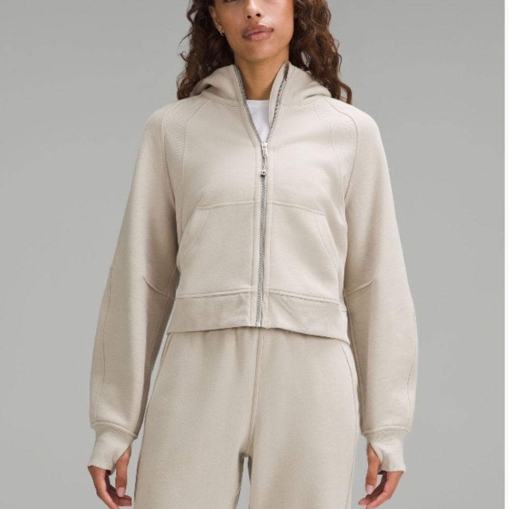 lululemon scuba oversized full zip hoodie color Mojave Tan